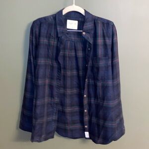 Abercrombie soft collection dark green XS flannel